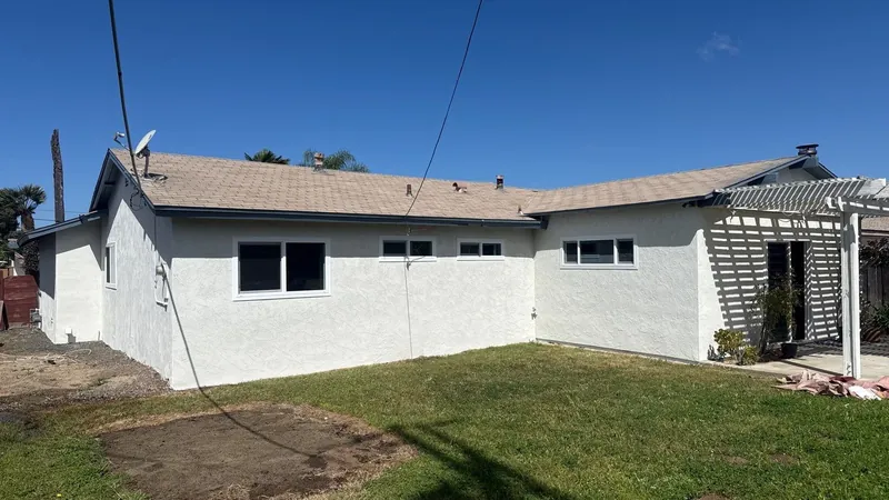 Back of the Clairemont home after the renovation